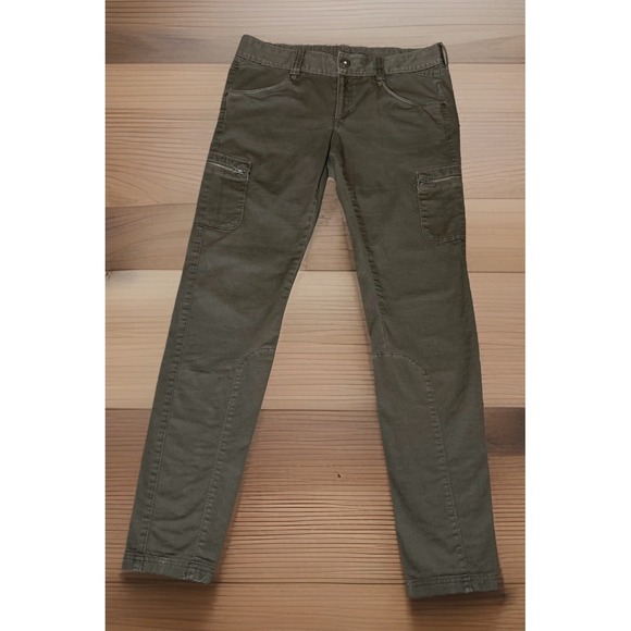 Athleta Pants - Athleta Womens Olive Army Green Nopa Cargo Utility Pants S-32 Waist